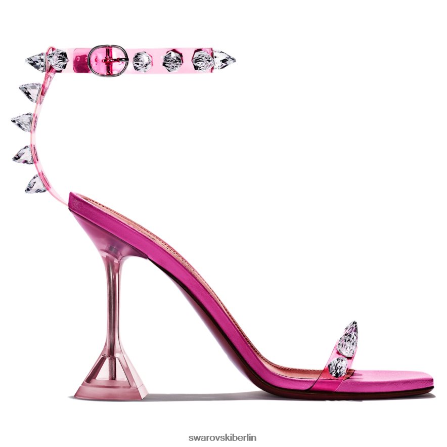 Swarovski Amina Muaddi Julia Glassandale Rosa Sandalen HLT4481518