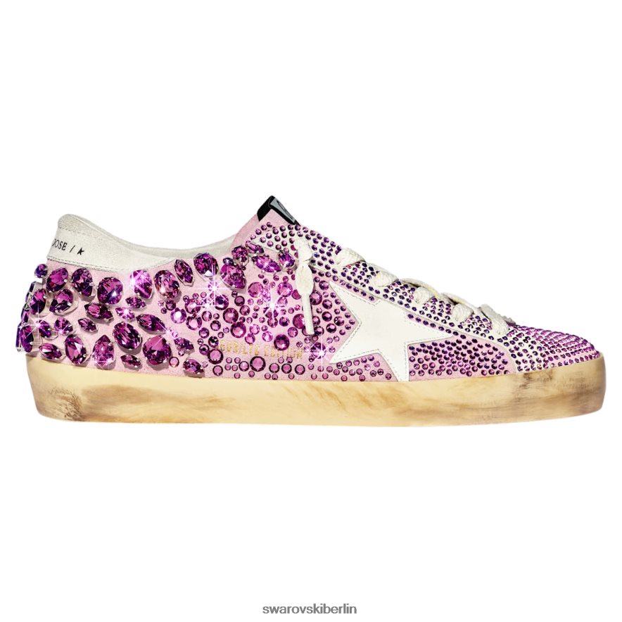 Swarovski Golden Goose Super-Star-Sneaker für Damen Rosa Turnschuhe HLT4481508