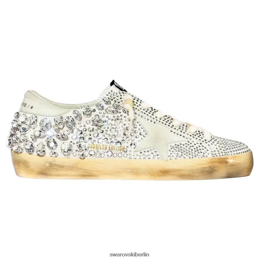 Swarovski Golden Goose Super-Star-Sneaker für Damen Weiß Turnschuhe HLT4481494