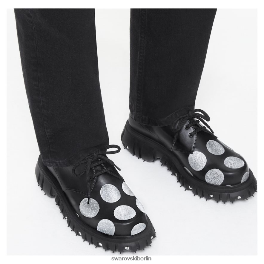 Swarovski Phileo 005 Crystal Derby-Schuh Schwarz Schuhe HLT4481496