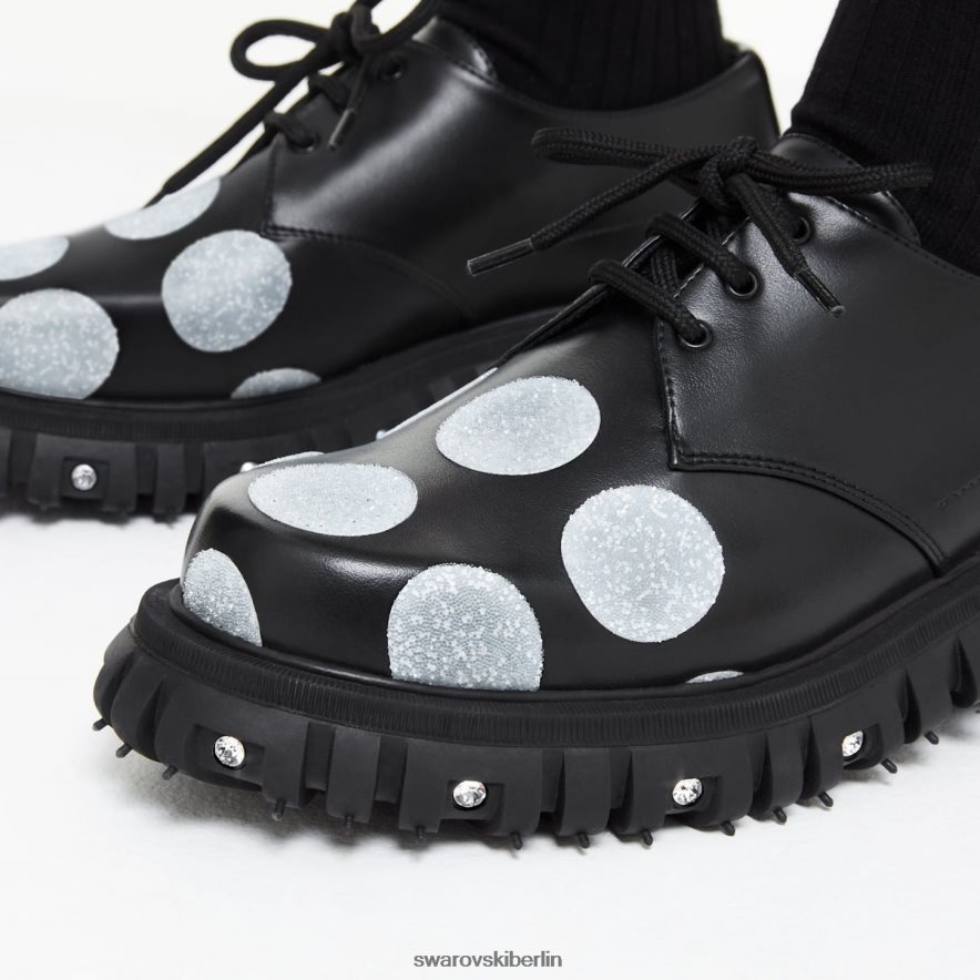 Swarovski Phileo 005 Crystal Derby-Schuh Schwarz Schuhe HLT4481496