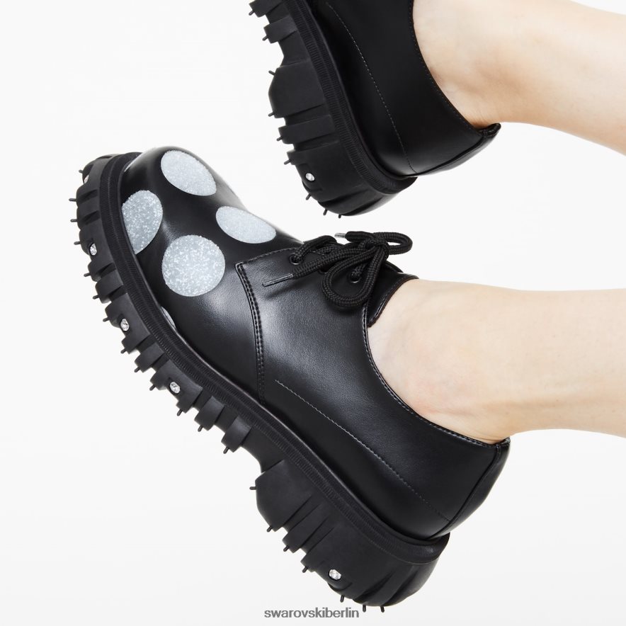 Swarovski Phileo 005 Crystal Derby-Schuh Schwarz Schuhe HLT4481496