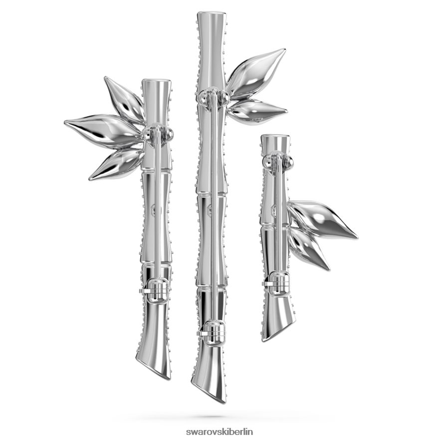 Swarovski Dellium-Brosche Bambus, grün, rhodiniert Zubehör HLT4481101