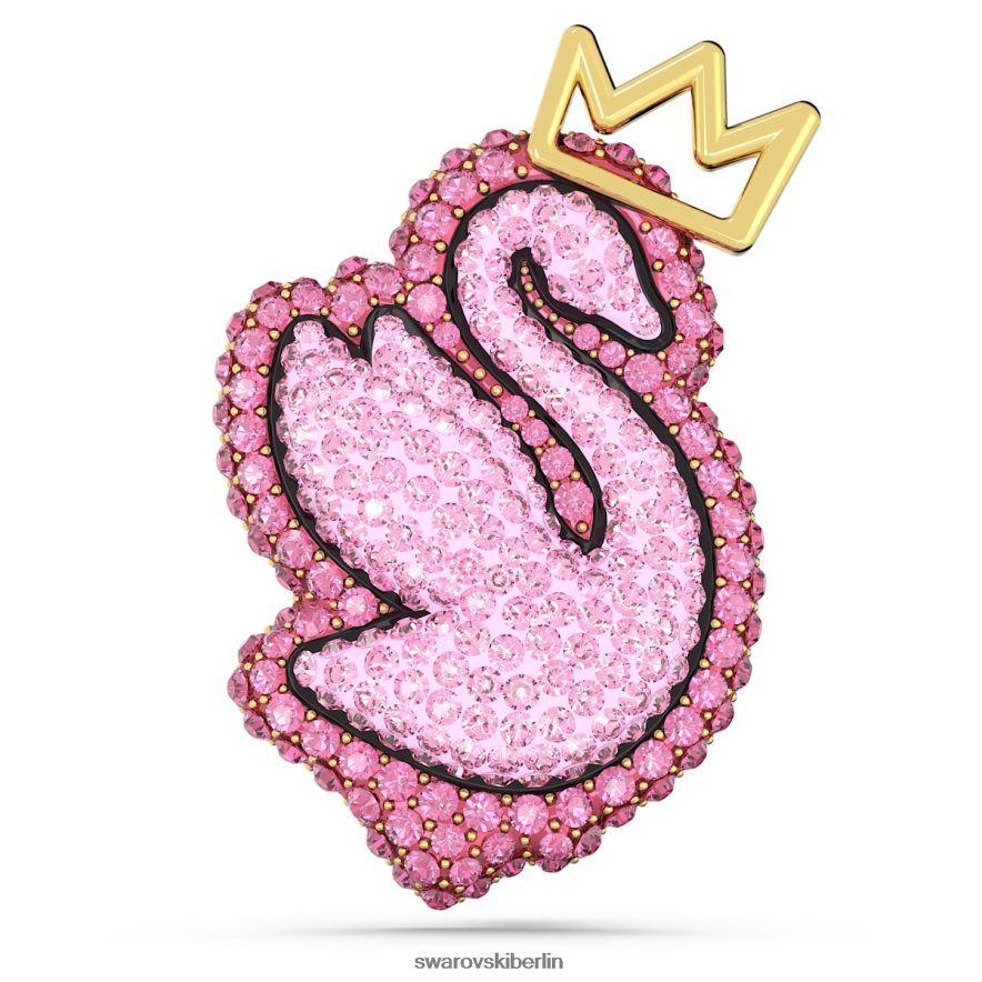 Swarovski Pop-Schwan-Brosche Schwan, rosa, vergoldet Zubehör HLT4481100