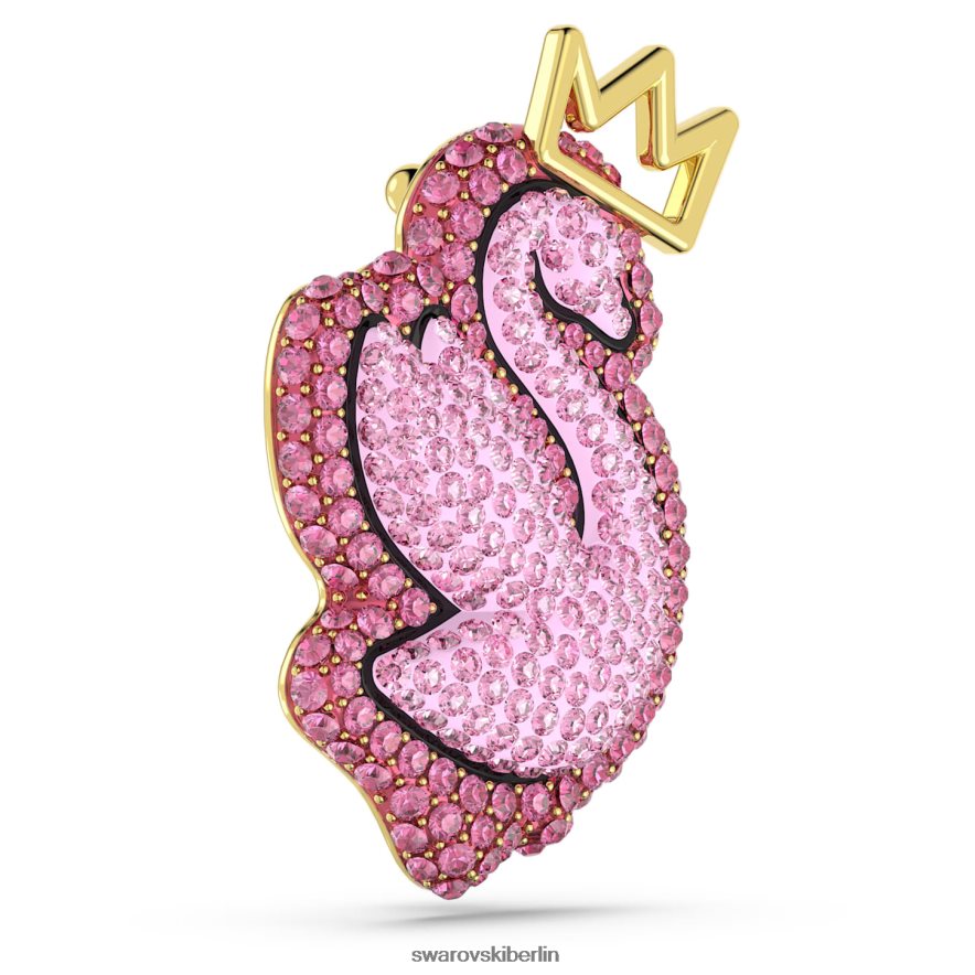 Swarovski Pop-Schwan-Brosche Schwan, rosa, vergoldet Zubehör HLT4481100