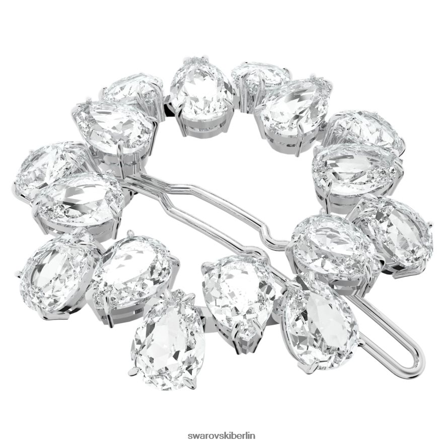 Swarovski Haarklammer Birnenschliff, weiß, rhodiniert Zubehör HLT4481471