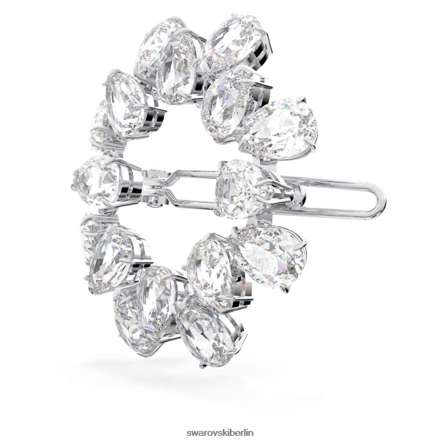Swarovski Haarklammer Birnenschliff, weiß, rhodiniert Zubehör HLT4481471