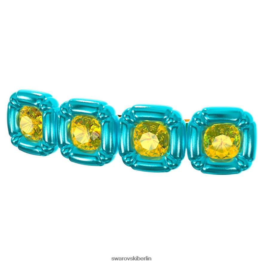 Swarovski Haarklammer Kissenschliff, blau, vergoldet Zubehör HLT4481479