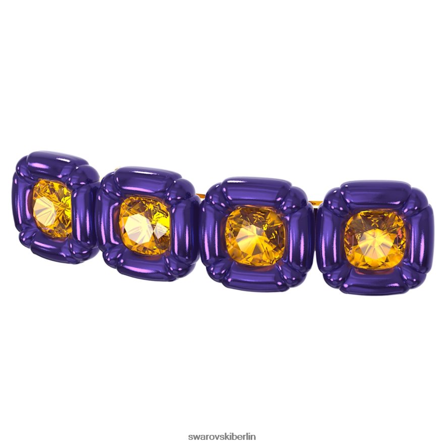 Swarovski Haarklammer Kissenschliff, lila, vergoldet Zubehör HLT4481478