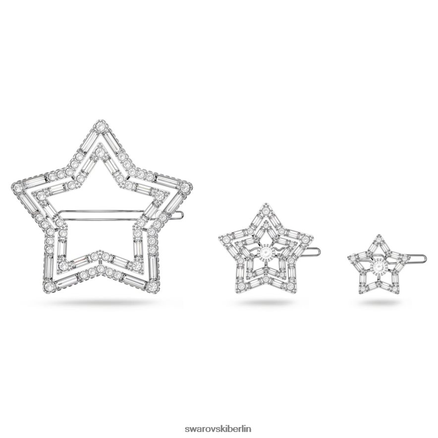 Swarovski Haarklammer Stern, weiß, rhodiniert Zubehör HLT4481468