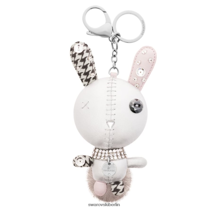 Swarovski Mathilde Taschenanhänger Hase, grau, Edelstahl Zubehör HLT4481428