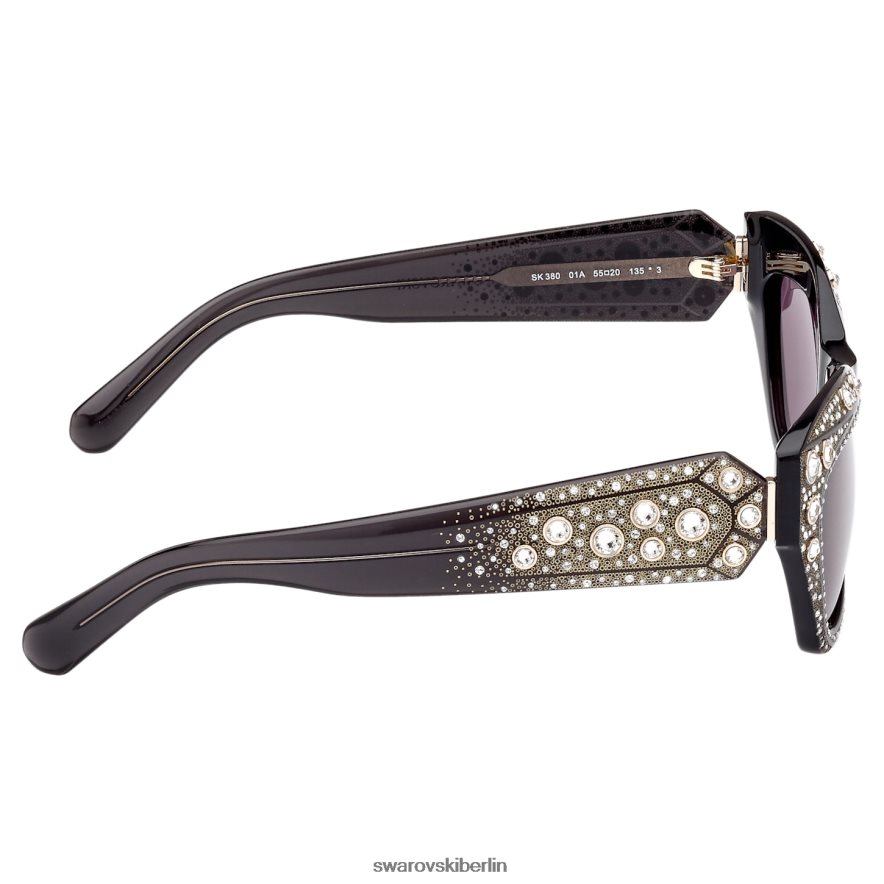 Swarovski Sonnenbrille Katzenaugenform, sk0380 01a, schwarz Zubehör HLT4481438
