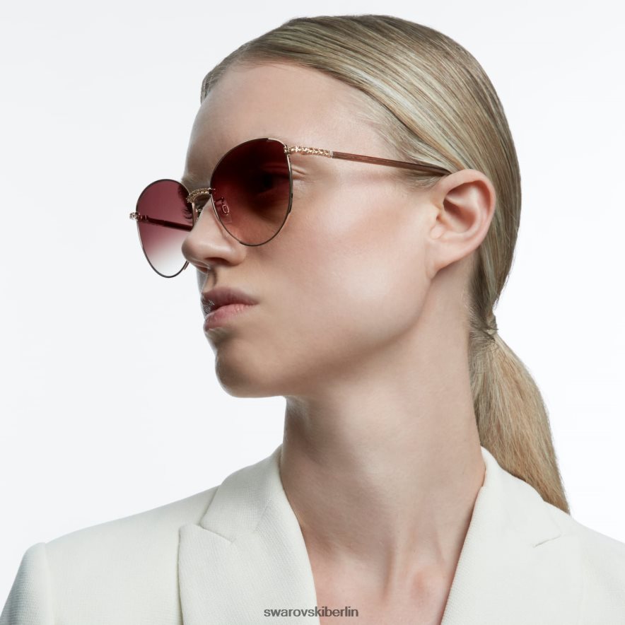 Swarovski Sonnenbrille Katzenaugenform, sk344-h28f, braun Zubehör HLT4481467
