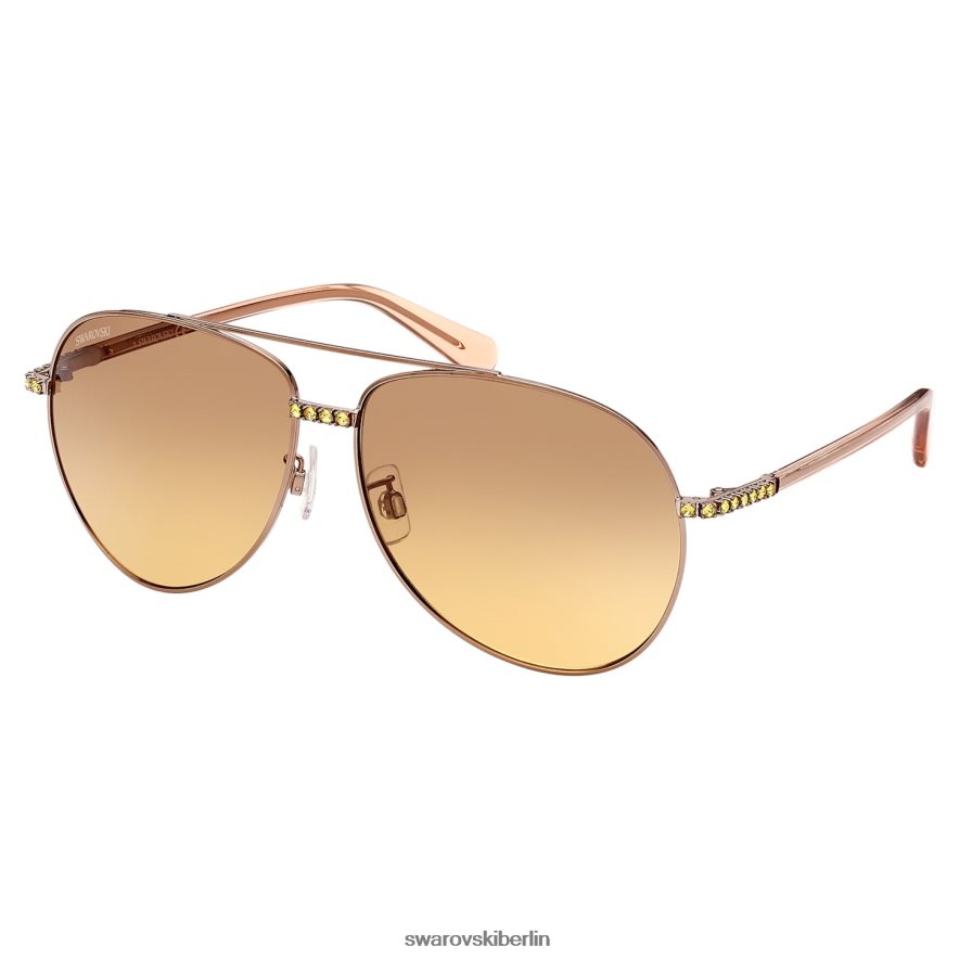 Swarovski Sonnenbrille Pilotenform, Farbverlauf, sk0343-h 36f, braun Zubehör HLT4481443