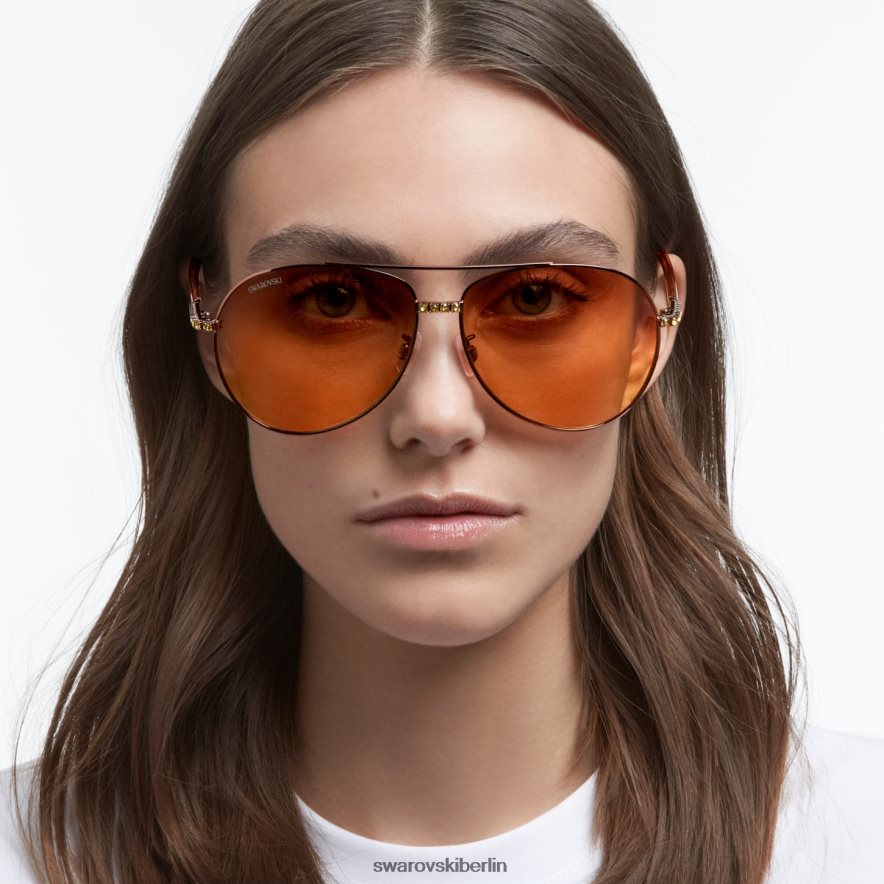 Swarovski Sonnenbrille Pilotenform, Farbverlauf, sk0343-h 36f, braun Zubehör HLT4481443
