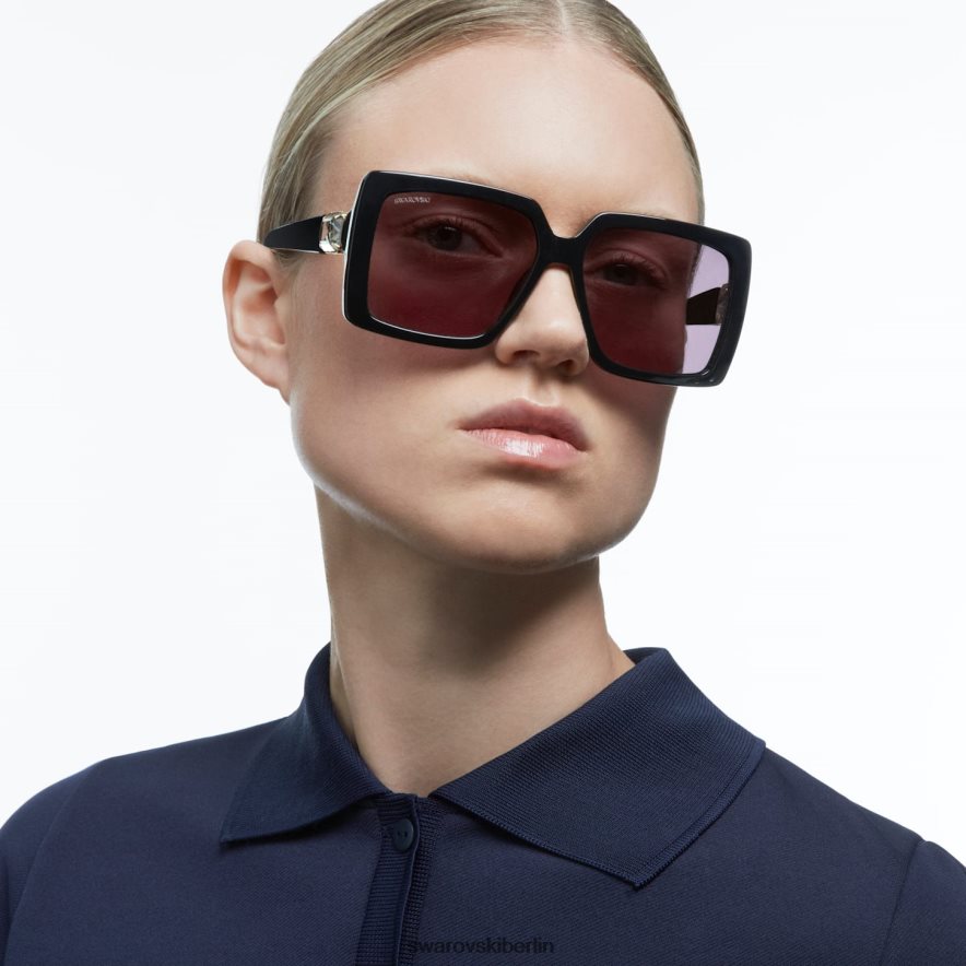 Swarovski Sonnenbrille Übergroß, quadratische Form, sk0351 01a, schwarz Zubehör HLT4481454