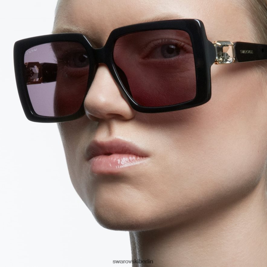 Swarovski Sonnenbrille Übergroß, quadratische Form, sk0351 01a, schwarz Zubehör HLT4481454