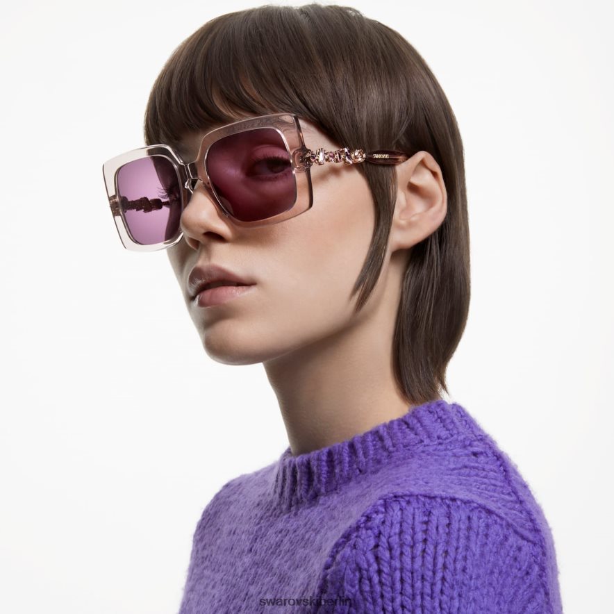 Swarovski Sonnenbrille Übergroß, quadratische Form, sk0357 20s, lila Zubehör HLT4481462