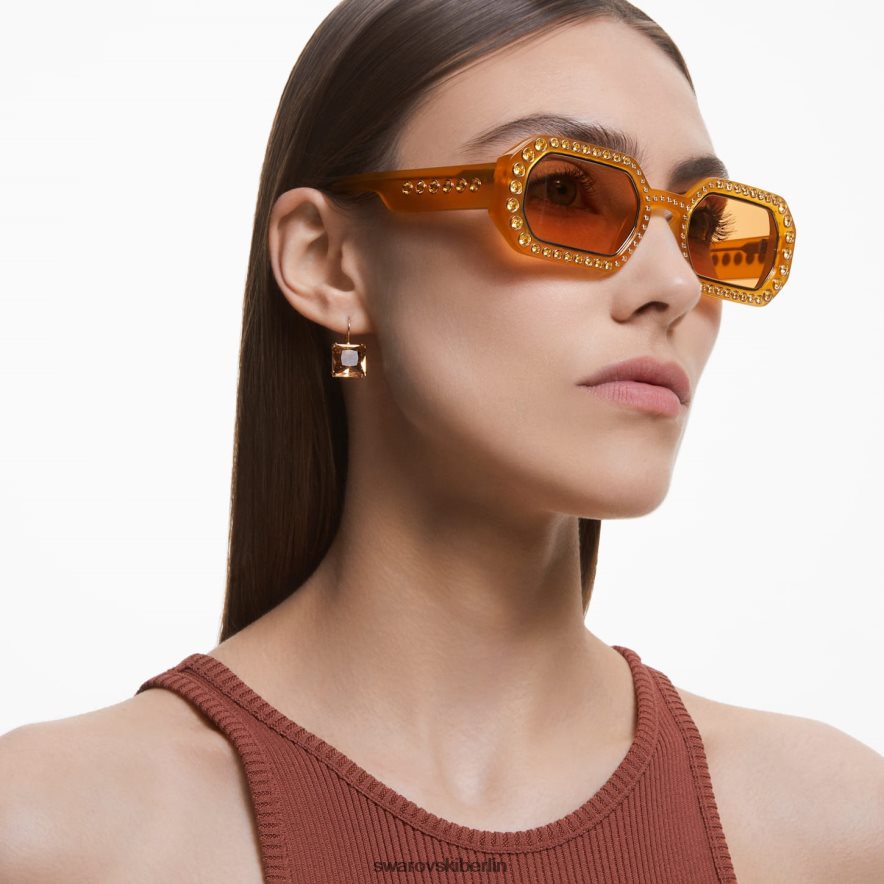 Swarovski Sonnenbrille in achteckiger Form Pflaster, sk0345 39e, orange Zubehör HLT4481451