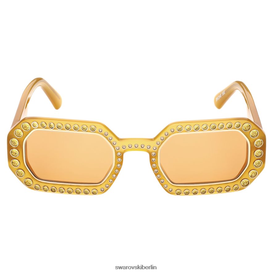 Swarovski Sonnenbrille in achteckiger Form Pflaster, sk0345 39e, orange Zubehör HLT4481451