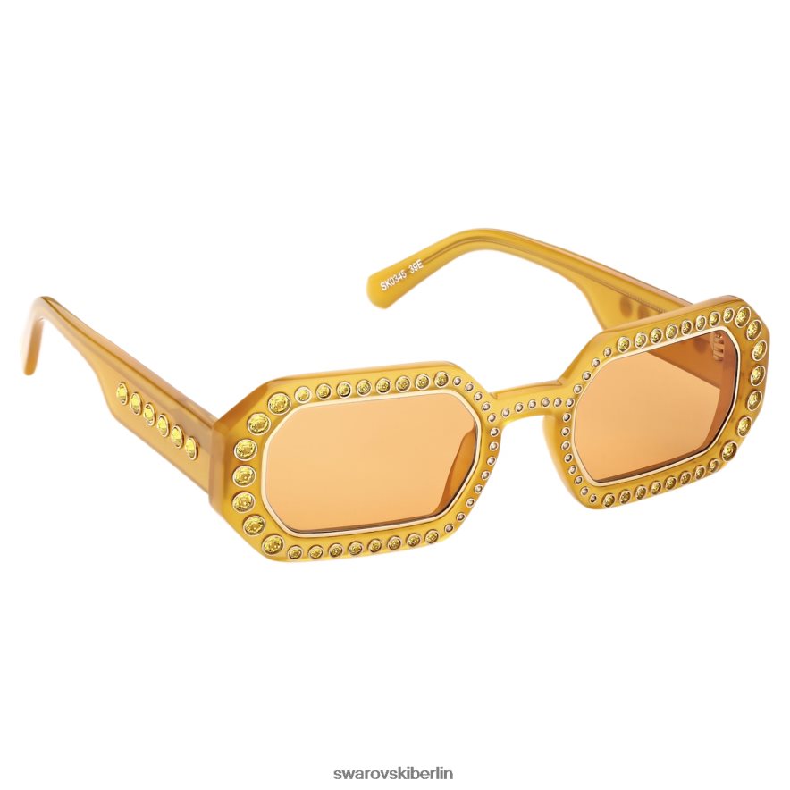 Swarovski Sonnenbrille in achteckiger Form Pflaster, sk0345 39e, orange Zubehör HLT4481451