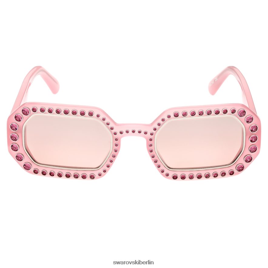 Swarovski Sonnenbrille in achteckiger Form Pflaster, sk0345 72u, rosa Zubehör HLT4481447