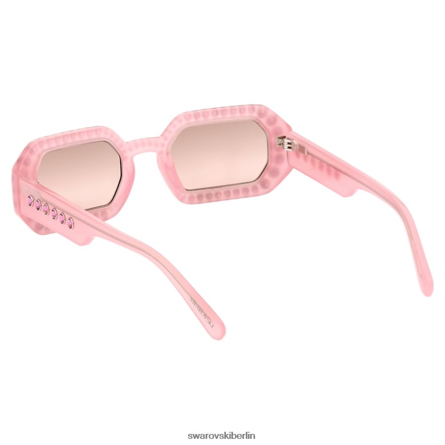 Swarovski Sonnenbrille in achteckiger Form Pflaster, sk0345 72u, rosa Zubehör HLT4481447