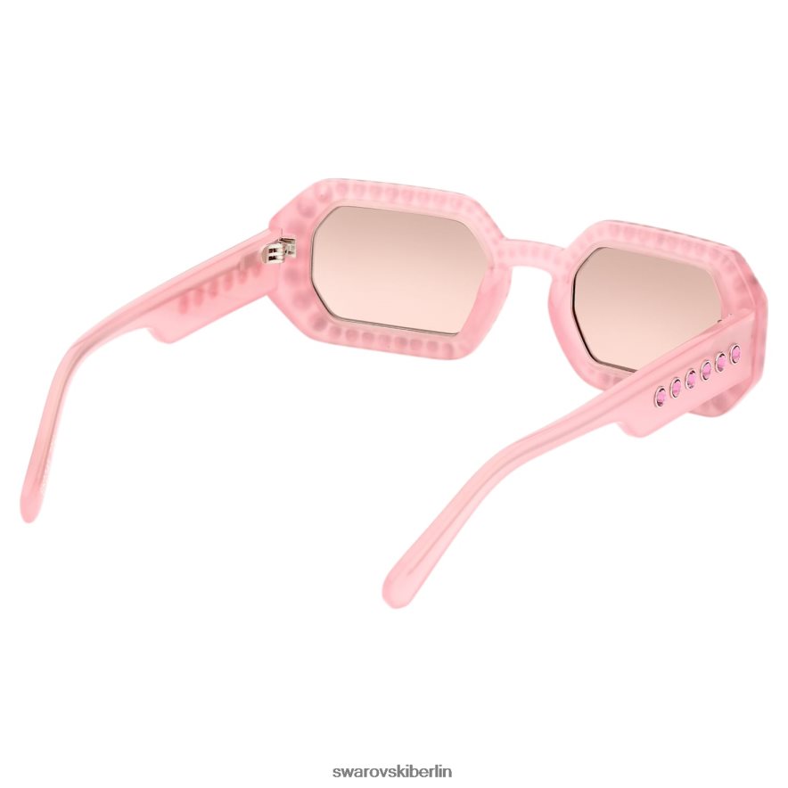 Swarovski Sonnenbrille in achteckiger Form Pflaster, sk0345 72u, rosa Zubehör HLT4481447