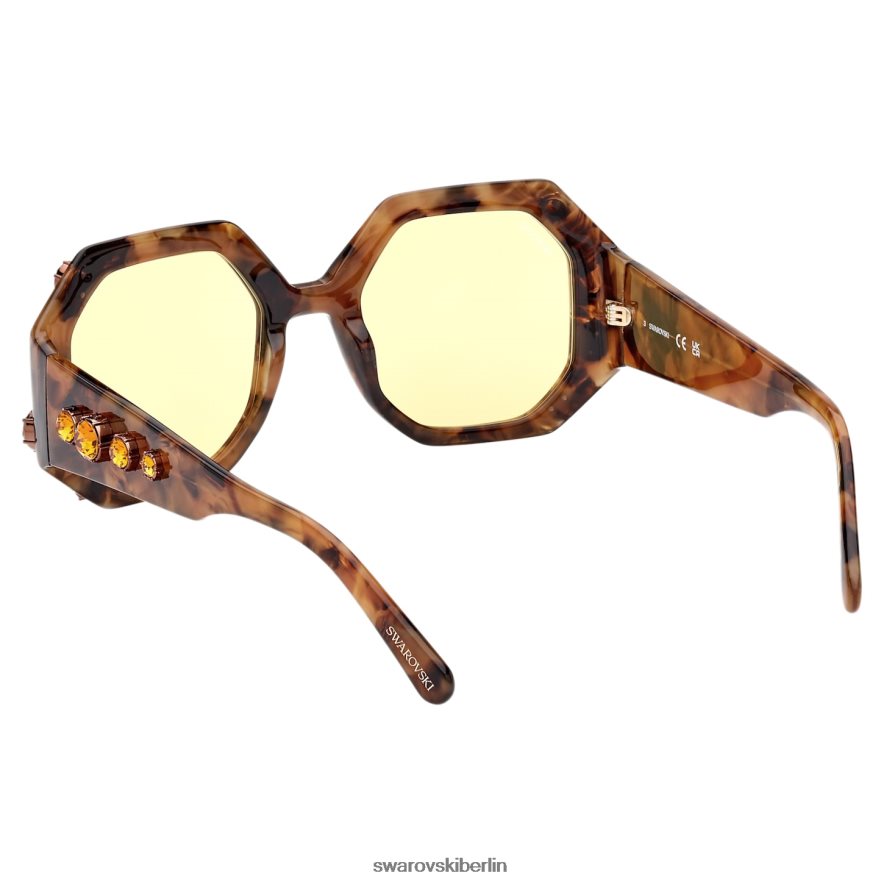 Swarovski Sonnenbrille in achteckiger Form Übergroß, sk0375 52g, braun Zubehör HLT4481446