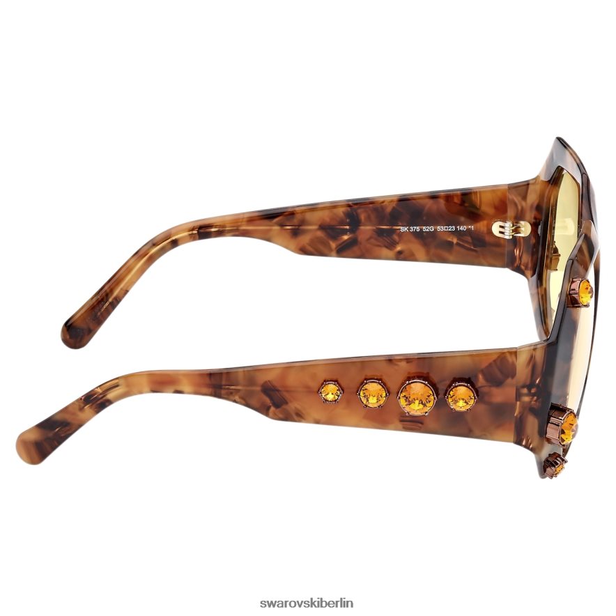 Swarovski Sonnenbrille in achteckiger Form Übergroß, sk0375 52g, braun Zubehör HLT4481446