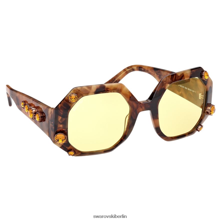 Swarovski Sonnenbrille in achteckiger Form Übergroß, sk0375 52g, braun Zubehör HLT4481446