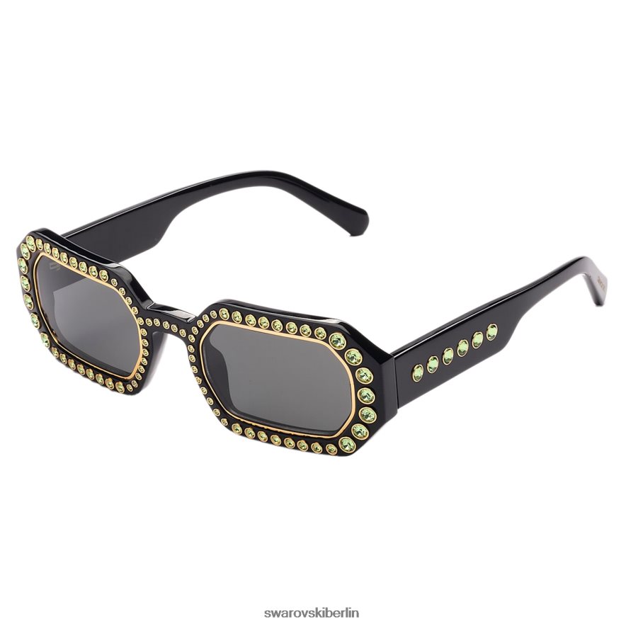 Swarovski Sonnenbrille in achteckiger Form pflastern, sk0345 01a, schwarz Zubehör HLT4481441