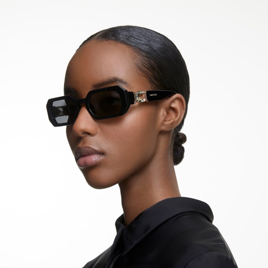 Swarovski Sonnenbrille in achteckiger Form sk0349 01a, schwarz Zubehör HLT4481450