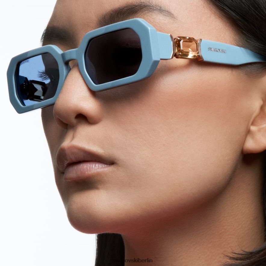 Swarovski Sonnenbrille in achteckiger Form sk0349 84v, blau Zubehör HLT4481436
