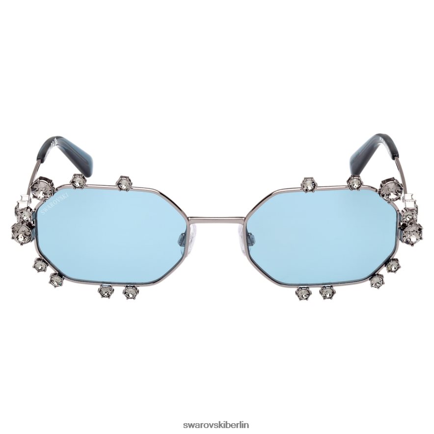 Swarovski Sonnenbrille in achteckiger Form sk0376 20v, blau Zubehör HLT4481433