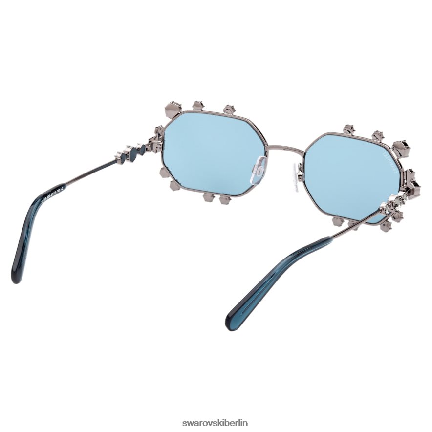 Swarovski Sonnenbrille in achteckiger Form sk0376 20v, blau Zubehör HLT4481433