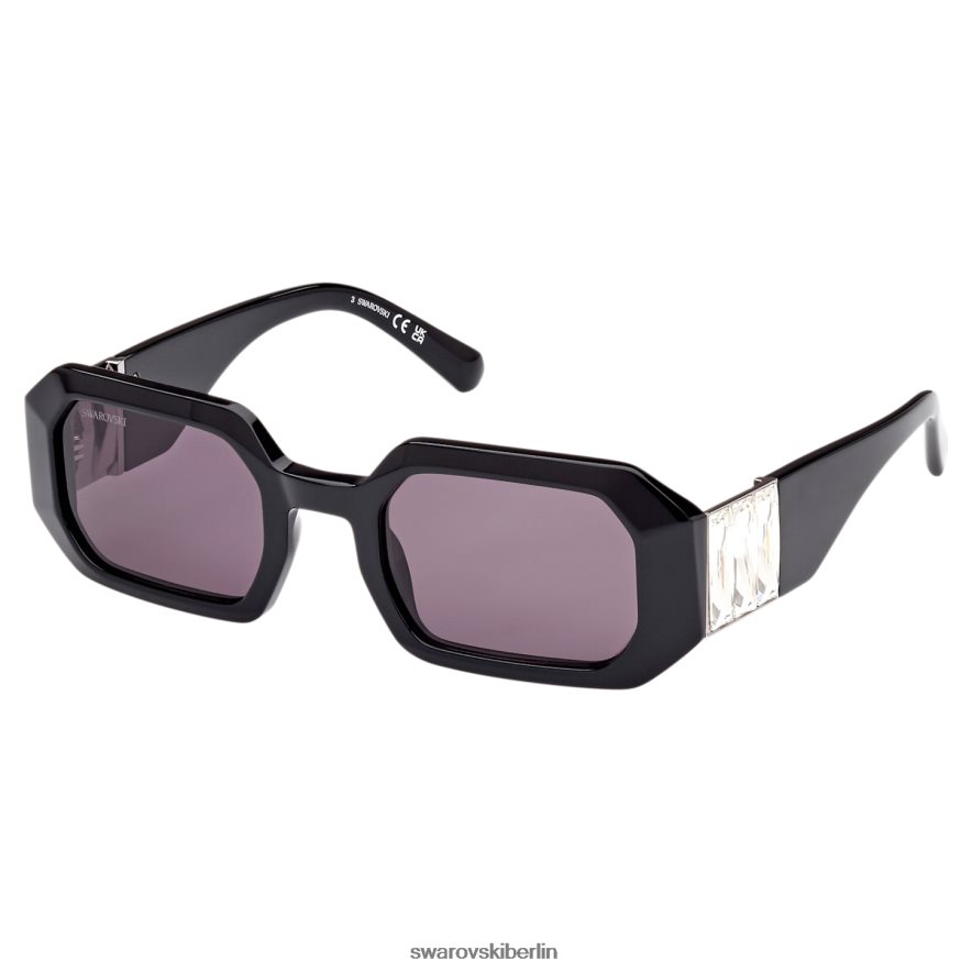 Swarovski Sonnenbrille in achteckiger Form sk0387 01a, schwarz Zubehör HLT4481442
