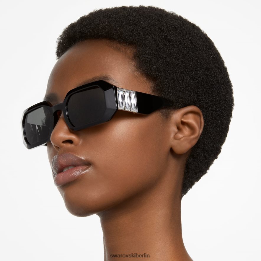 Swarovski Sonnenbrille in achteckiger Form sk0387 01a, schwarz Zubehör HLT4481442