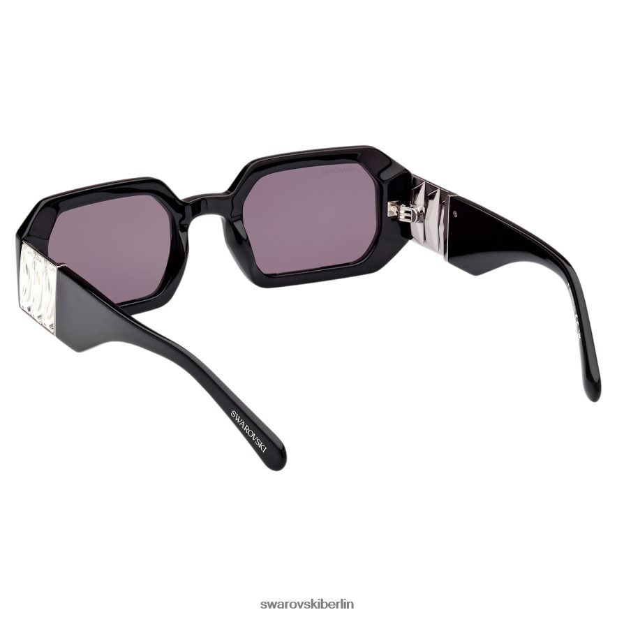Swarovski Sonnenbrille in achteckiger Form sk0387 01a, schwarz Zubehör HLT4481442