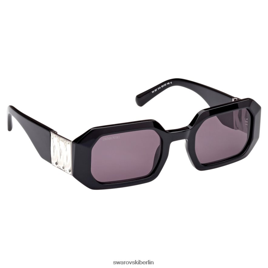 Swarovski Sonnenbrille in achteckiger Form sk0387 01a, schwarz Zubehör HLT4481442