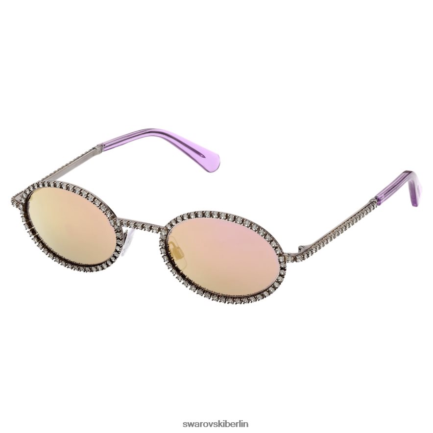 Swarovski Sonnenbrille ovale Form, Pavé, sk0340 08y, schwarz Zubehör HLT4481444