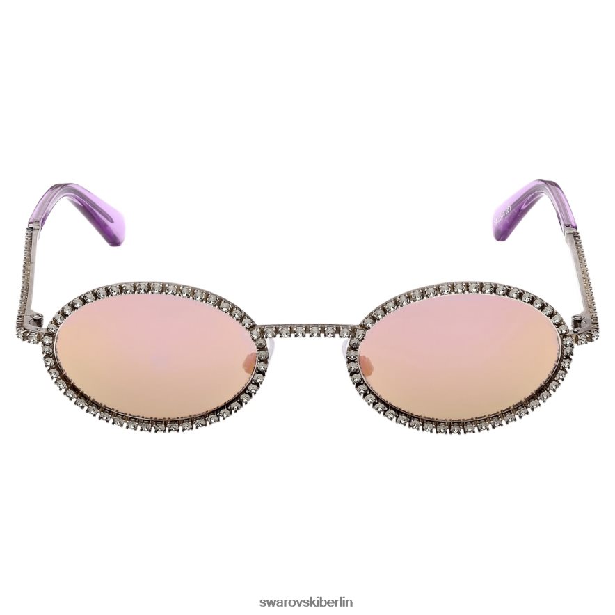Swarovski Sonnenbrille ovale Form, Pavé, sk0340 08y, schwarz Zubehör HLT4481444