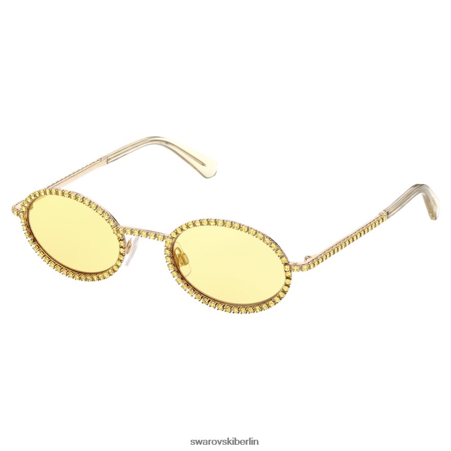 Swarovski Sonnenbrille ovale Form, Pflaster, sk0340 32l, gelb Zubehör HLT4481448