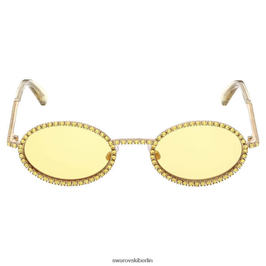 Swarovski Sonnenbrille ovale Form, Pflaster, sk0340 32l, gelb Zubehör HLT4481448