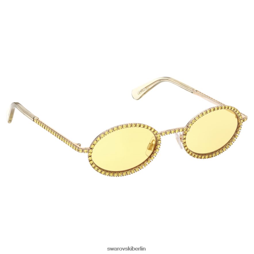 Swarovski Sonnenbrille ovale Form, Pflaster, sk0340 32l, gelb Zubehör HLT4481448