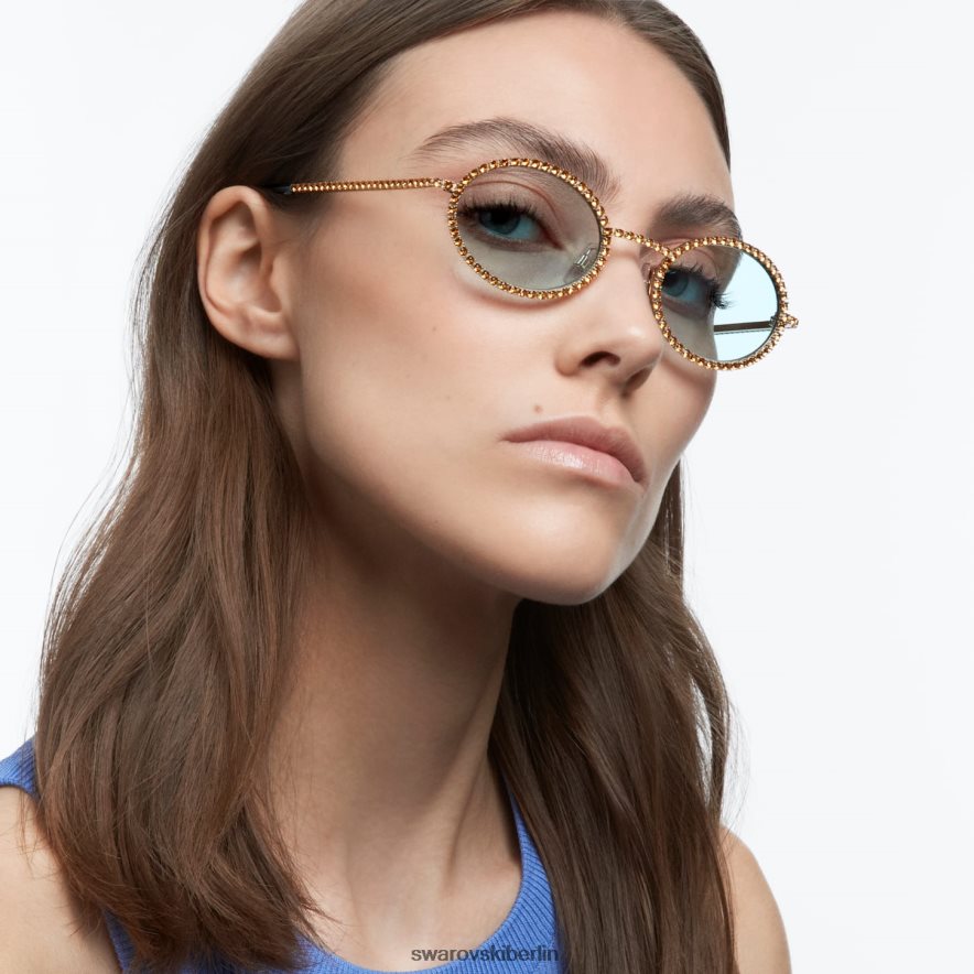 Swarovski Sonnenbrille ovale Form, Pflaster, sk0340 32n, grün Zubehör HLT4481452