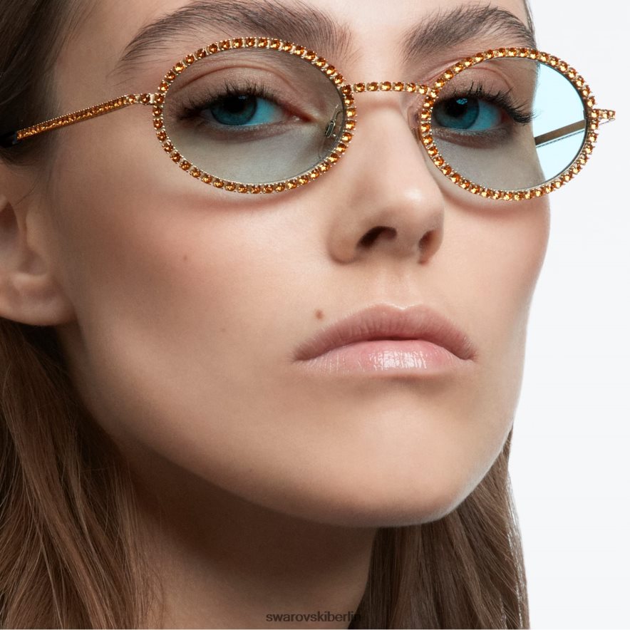 Swarovski Sonnenbrille ovale Form, Pflaster, sk0340 32n, grün Zubehör HLT4481452