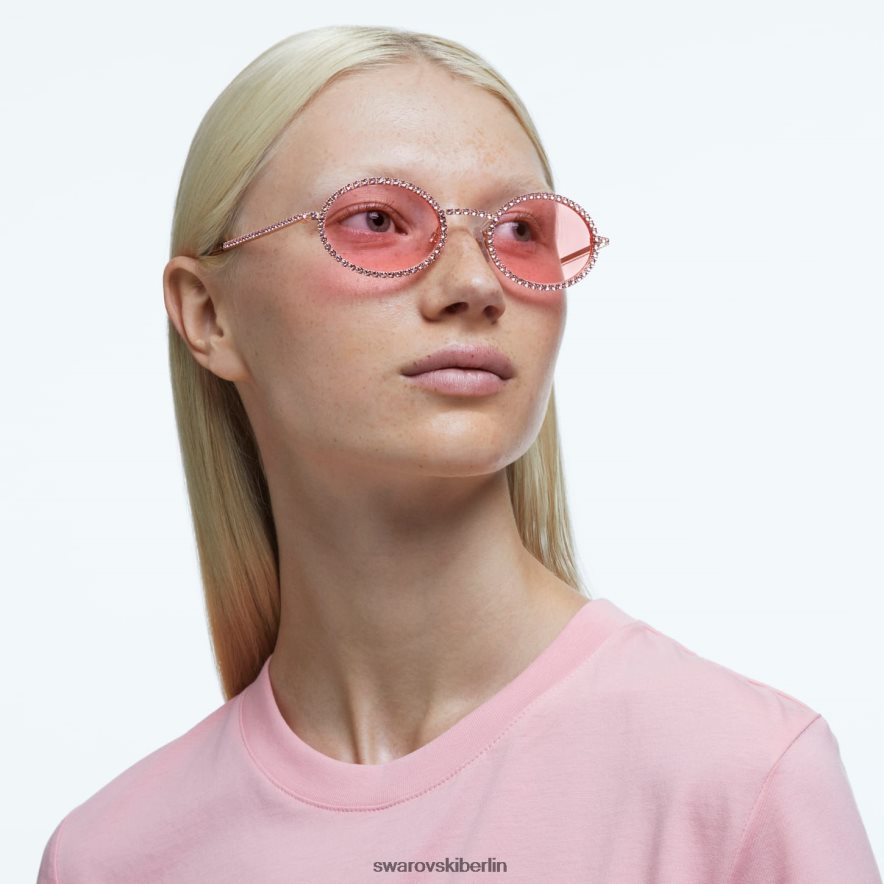 Swarovski Sonnenbrille ovale Form, Pflaster, sk0340 33y, rosa Zubehör HLT4481439