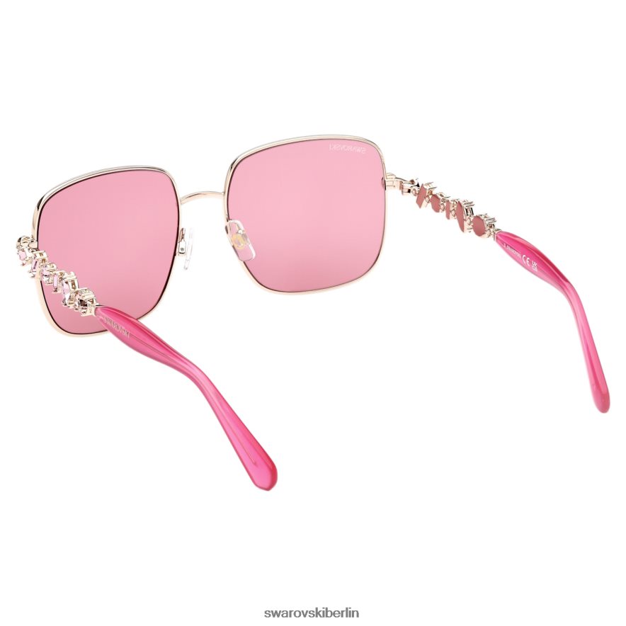 Swarovski Sonnenbrille quadratische Form, sk0358 32s, rosa Zubehör HLT4481461