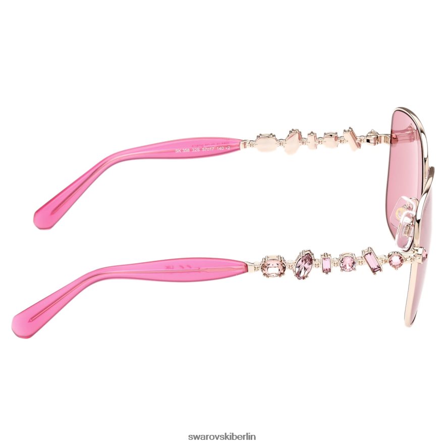Swarovski Sonnenbrille quadratische Form, sk0358 32s, rosa Zubehör HLT4481461